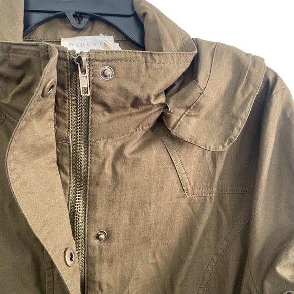 Ninexis NWT  Khaki Green Hooded Jacket Medium - Picture 9 of 11